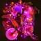 Orange Purple Halloween Lights,Battery Operated 33ft 100 LED Mini String Lights Waterproof Halloween Lights with 8 Modes & Timer Function for Halloween Decorations